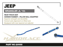 Jeep WRANGLER 18- JL Bakre TRACK BAR - Justerbar (LIFT 0~4'') V2. (Förstärkt Gummi + Pillowball) - 1Delar/Set Hardrace